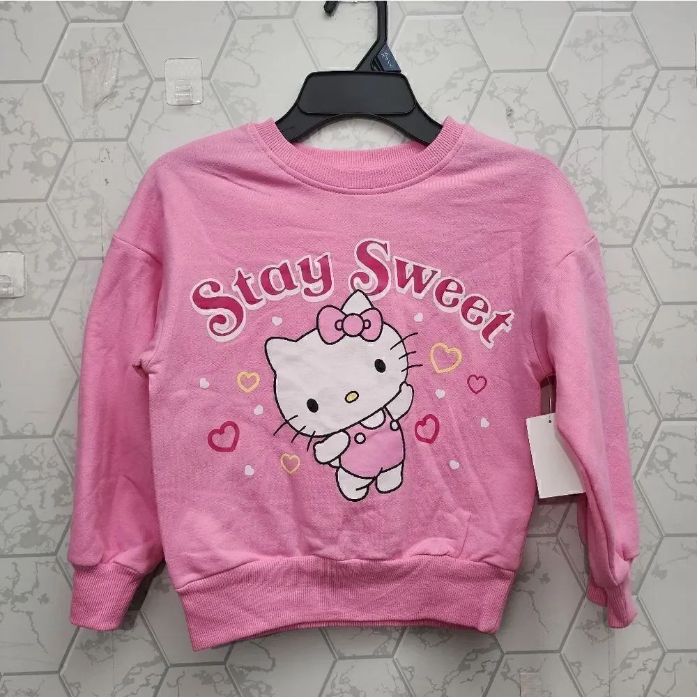Nwt Hello Kitty Long Sleeve Comfy Graphic Sweatshirt